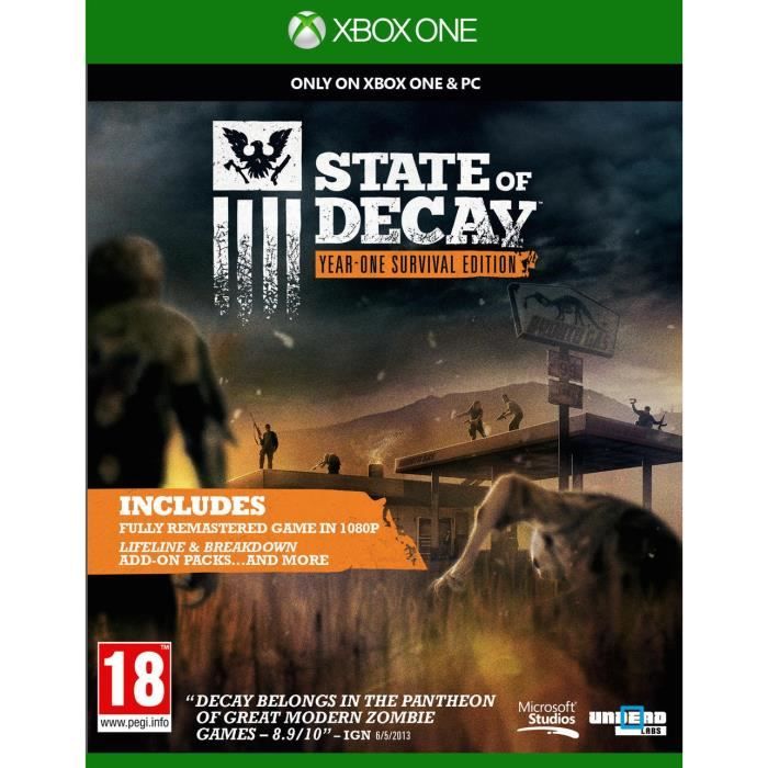 Microsoft State Of Decay Jeu Xbox One
