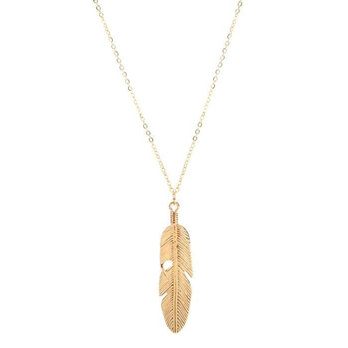 Chaine De Cou Vendue Seule AQEHW Vintage Plume d'ange Pendentif Bijoux Déclaration de la chaîne des femmes
