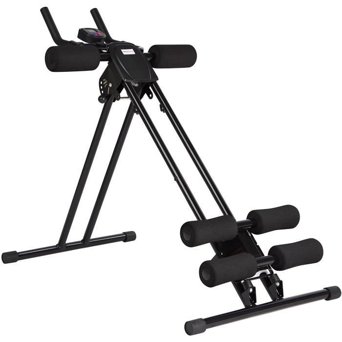 Ultrasport Appareil pour abdominaux Ultra 150 Curved,Power AB Trainer, appareil de fitness à domicile pour accompagner un régime, re