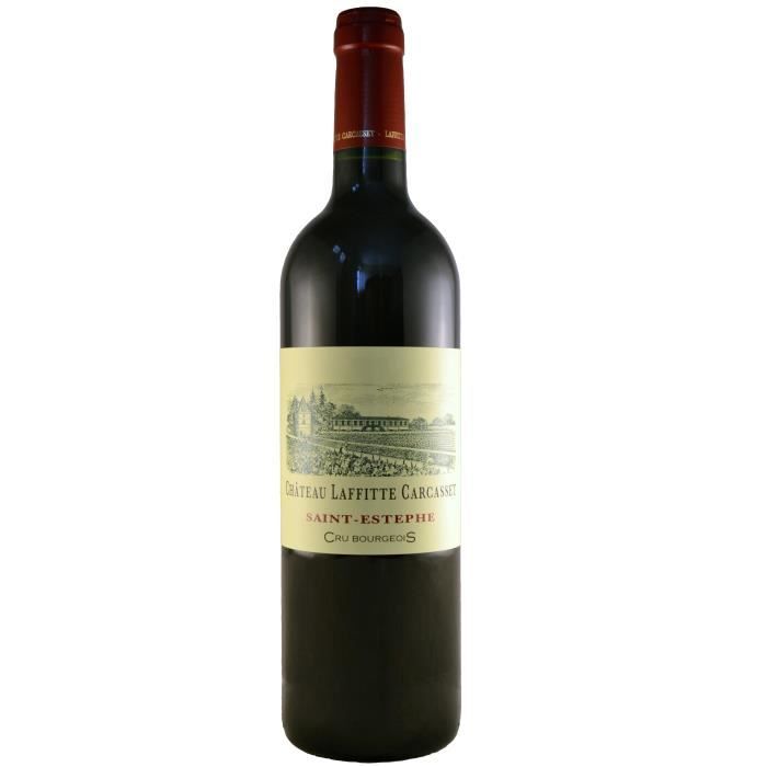 Château LAFFITTE CARCASSET Cru Bourgeois 2012 AOP SAINT ESTEPHE -Vin rouge de Bordeaux - 75cl