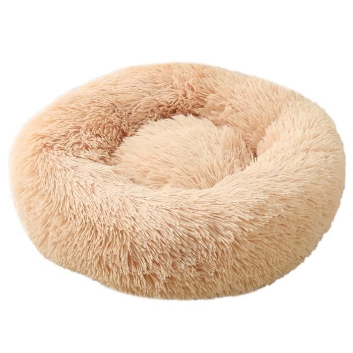 Panier en peluche pour chiens et chats, lit pour grands chiens, Long, calmant, niche pour ani apricot XS Diameter 40cm -SA24237
