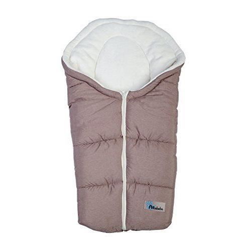 AltaBeBe Alpin Line la Chancelière d`Hiver pour Siège Auto Marron Clair/Blanc 0 - 12 Mois