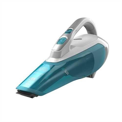 Black & Decker WDA315J, Sec&humide, Sans sac, 0,24 L, Bleu, Blanc, Batterie-Pile, 10 min
