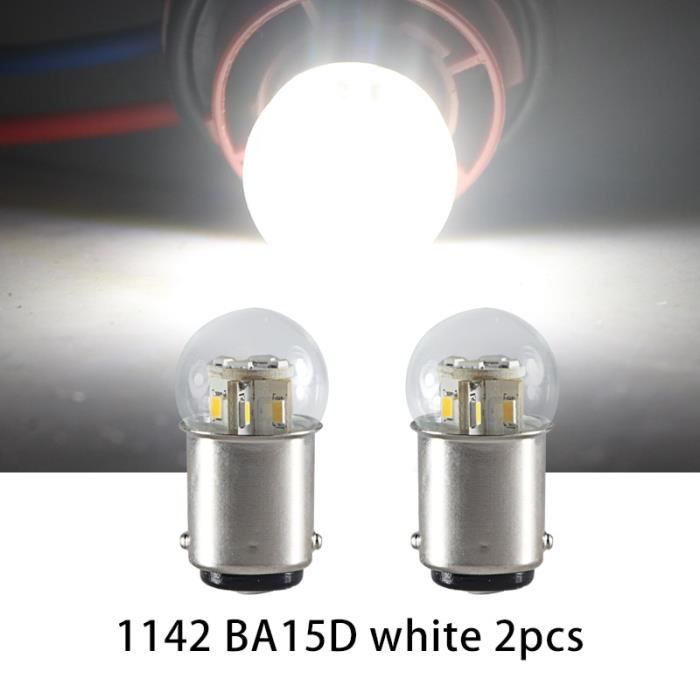 BA15D 6000K 6v -Clignotant LED S25 P21W BA15S 1156 1157 BAY15D BA15D Dc 6v 12v 24v 36v 48v, 2 pièces, feu de recul pour voiture