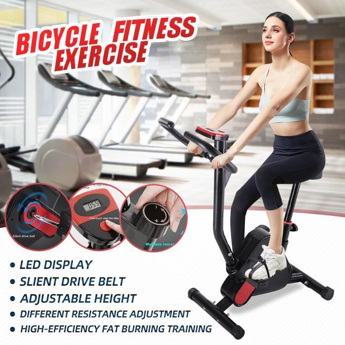 Vélo d'appartement Bras Jambes Ecran LED Musculation Entrainement Fitness Maison Charge MAX 120KG