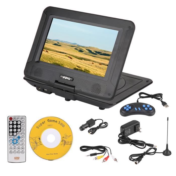 LANG Jeu de lecteur DVD portable stéréo 3D 9.8in jouant des centaines de chaînes de télévision lecteur DVD HD #2