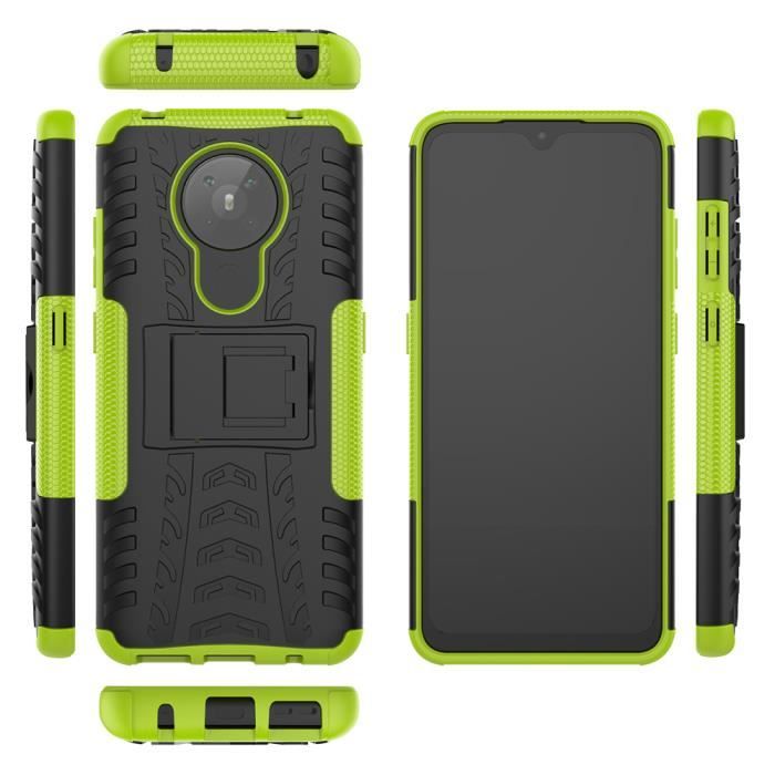 Coque pour Nokia 5.3 Coque,Coque bumper(Green)