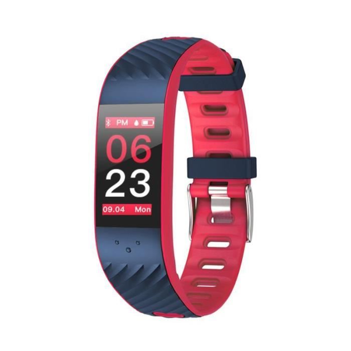 Bracelet d'activité SMARTFIT - Bluetooth - IP67 - LCD - 3 jours - fréquence cardiaque - rouge - Cellys