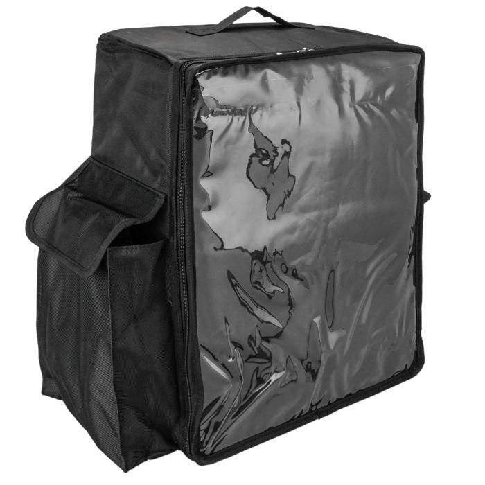CityBAG Sac à dos isotherme 49 x 50 x 23 cm noir pour la livraison des commandes de nourriture en moto et vélo