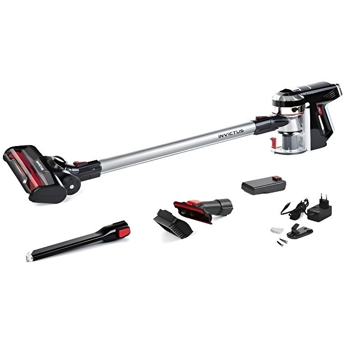 Genius Invictus X9 Set de 13 pièces 2 en 1 Aspirateur sans fil sans sac avec station de charge Suceur LED Moteur BLDC haute performa
