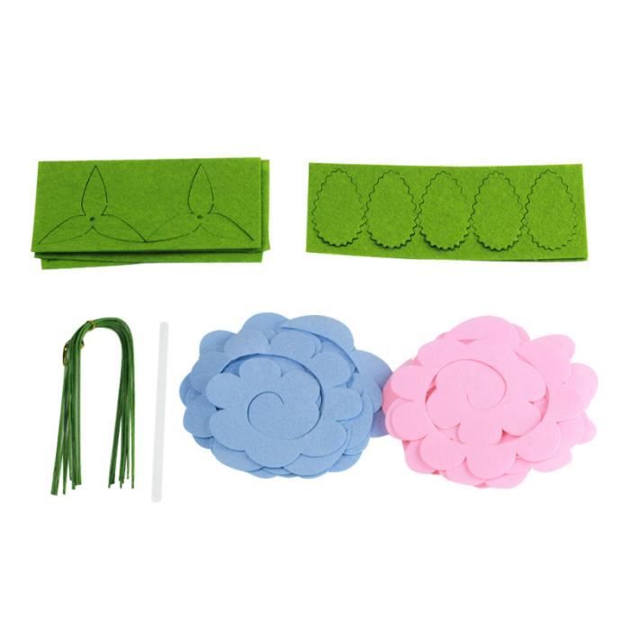 19 pièces Bouquets Non tissés sans coupe Rose fleur bricolage tissus travail manuel matériel tissu artisanat couture SAC A DOS