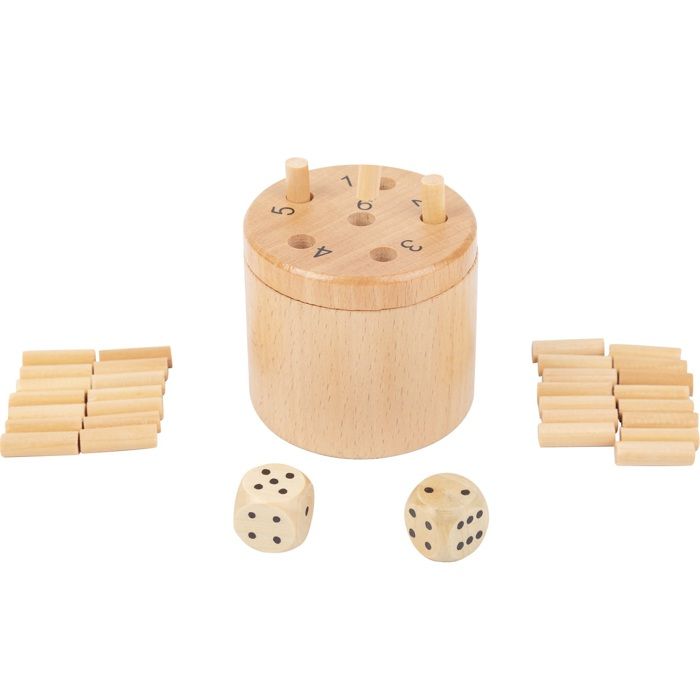 Small Foot 11365 dés 6, logique pour 2-6 Personnes, Jeu Social pour Toute la Famille, 39-pcs Jouets, Multicolore 6675