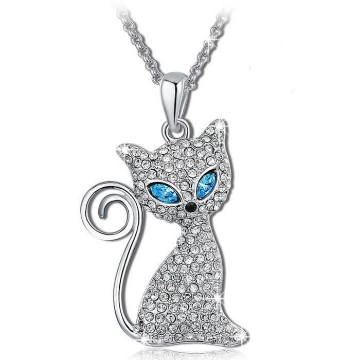 Pendentif Chat Swarovski
