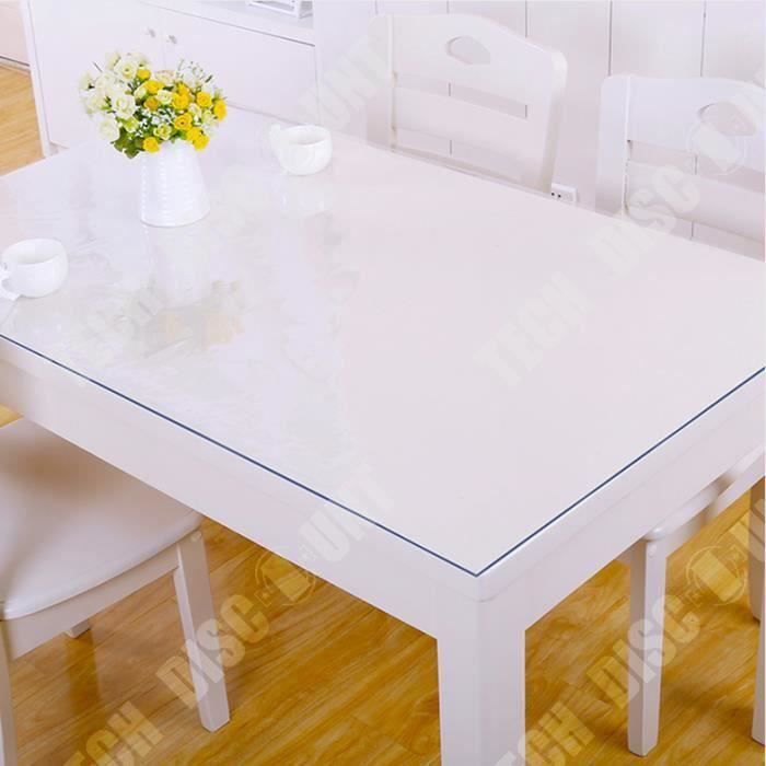 TD® Nappe de table transparente idéale pour table maison salon cuisine protection intérieur anti tâche garder cuisine maison propre