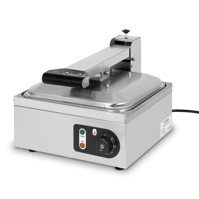 vertes Grille Pain Sandwich Toaster Grill Panini Professionnel pour 9 Tranches Acier inoxydable, 2200W, 230V, 50 à 300 Degrés