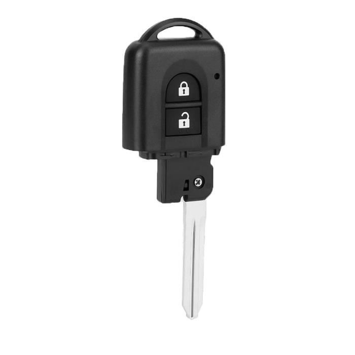 YOSOO accessoire pour Nissan Remplacement du couvercle du boîtier de la clé à distance à 2 boutons pour Nissan Qashqai X-trail