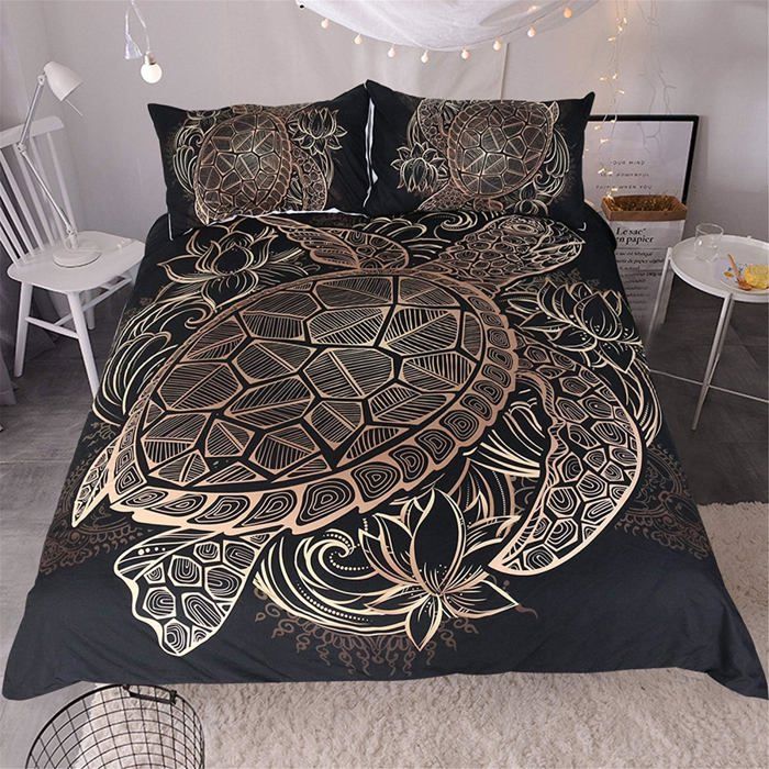 Ensemble Housse De Couette Lit Simple Anne Damas Œuf Floral Canard