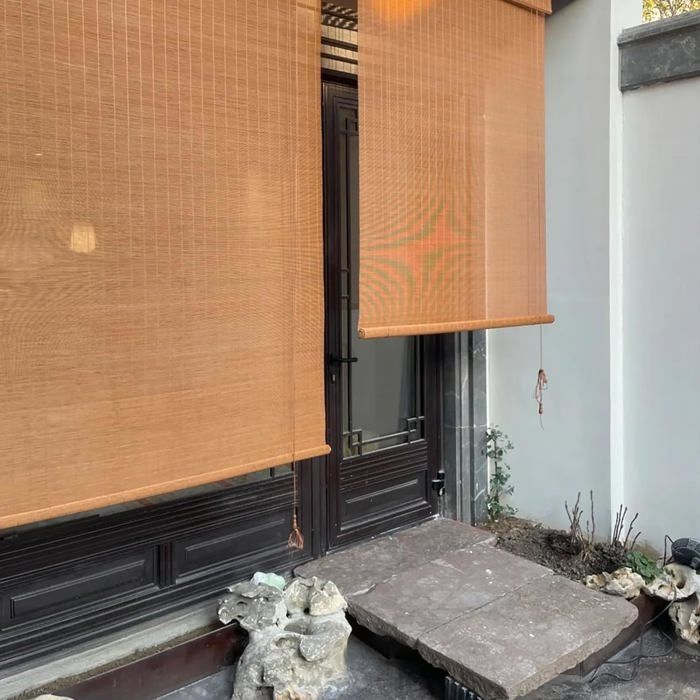 Store en Bambou Exterieur Interieur Store Enrouleur Bambou 150x200 110x300 80x180 50x100 90x120 70x250cm Stores Romains avec Ascenseur Anti-UV Facile à Installer pour Jardin Patio(Shading Rate: 60