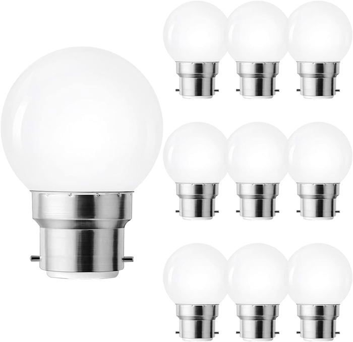 Energizer Ampoule Boule LED Culot à Baïonnette B22, Blanc