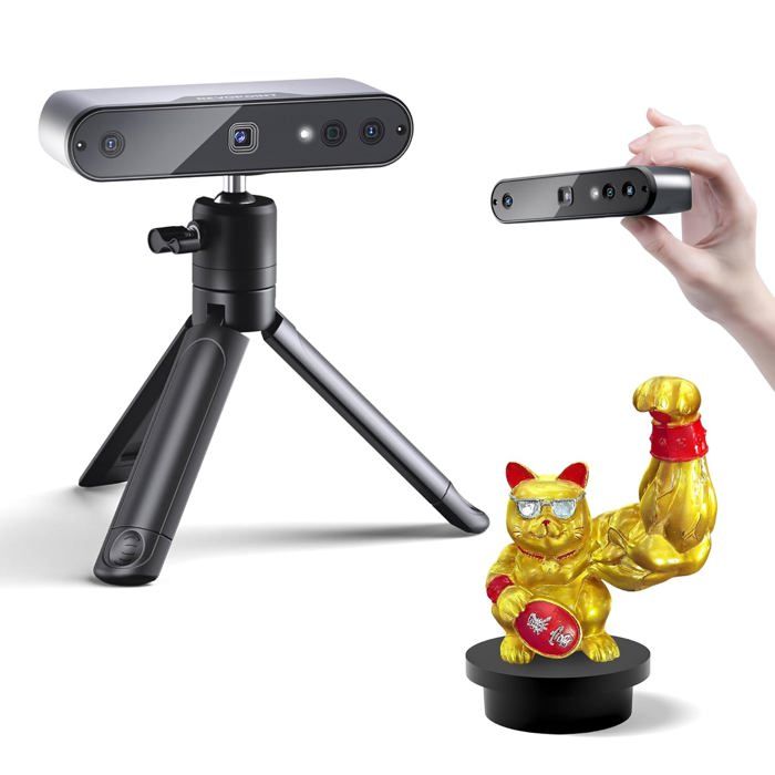 Scanner 3D Revopoint INSPIRE portable modèle 3D couleur avec vitesse de numérisation jusquà 18 FPS et précision de 02 mm