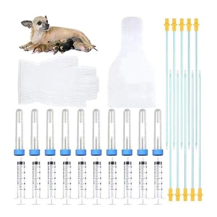 Meilleurs prix pour Kit dlevage dinsmination artificielle pour chiens 10 ensembles Kit dlevage pour petites et moyennes races VHV