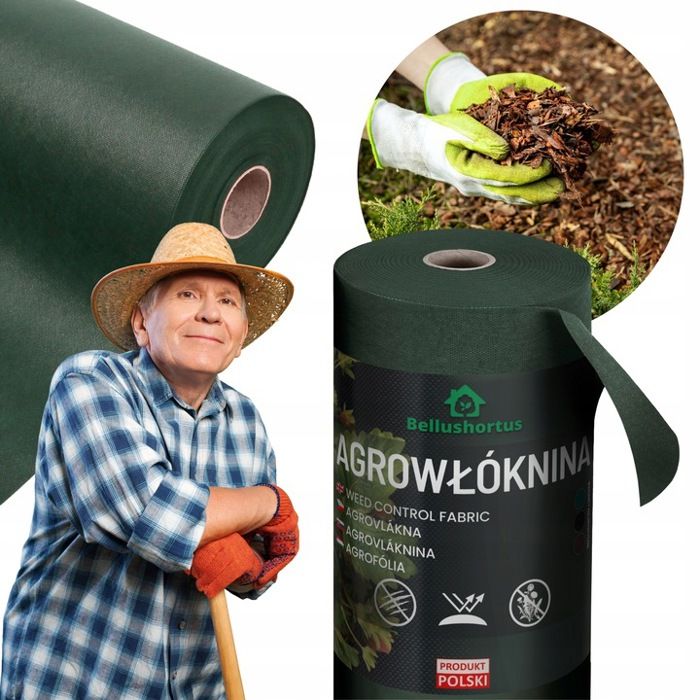 130g/m2 Toile Bache De Paillage Tissée Anti-Mauvaises Herbes Largeur 5,15m Longueur 20m