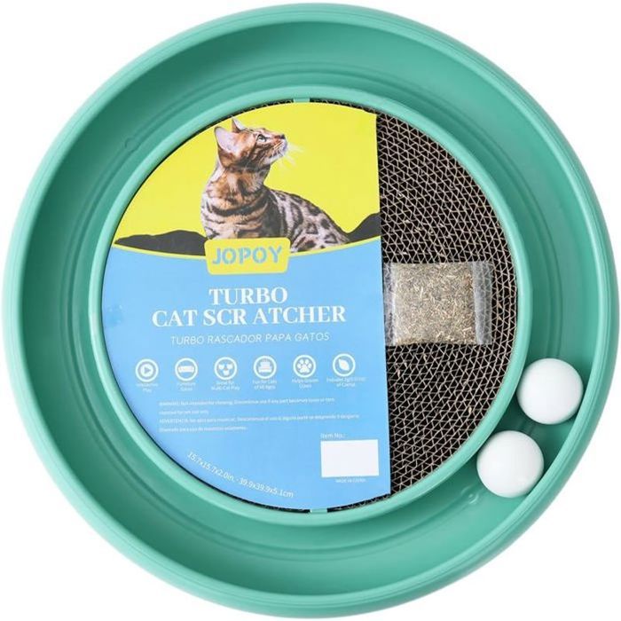 Griffoir Et Lit Pour Chat En Corde De Jute - Design Surélevé - Dimensions 50x30x13 Cm - Couleur Kaki