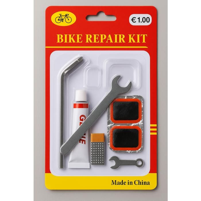Kit De Réparation De Crevaison QWORK 57 Pièces - Pour Pneus Voiture, Camion, Moto, Vélo (Bandes, Clous, Outils)