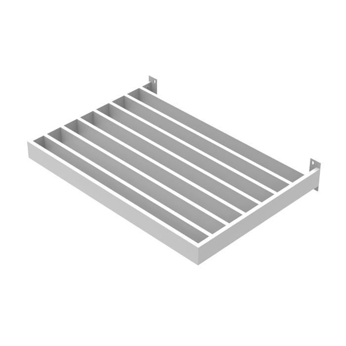 Brise-soleil - KOMETE Prémium - 140cm - aluminium blanc- RAL 9016 - Ombrage