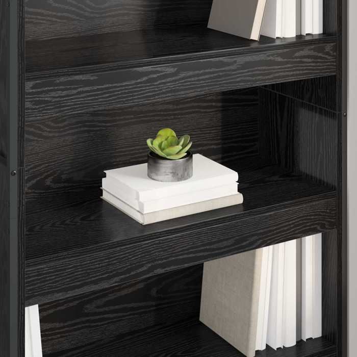 ShieldPro®Bibliothèque - CLOUD - Cabinet/Placard pour livres - 2 pcs Chêne noir 80x30x155 cm 7688833
