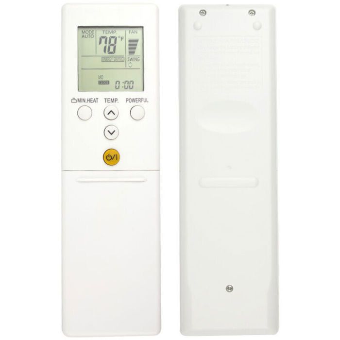 Télécommande de climatiseur Fujitsu AR REM1UDouble affichage Fahrenheit/CelsiusConception coulissanteMatériau ABS dura