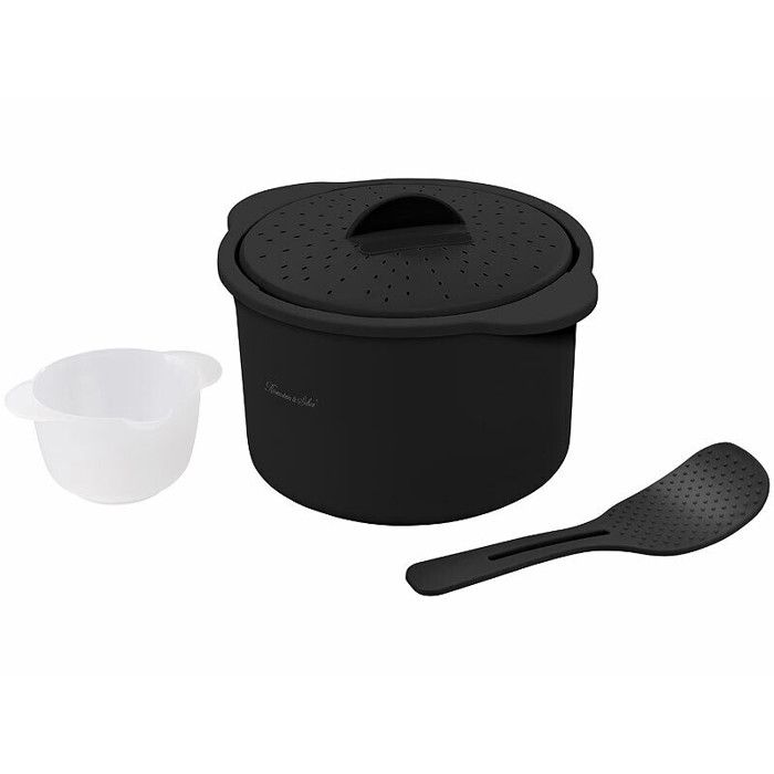 Cuiseur à riz 25 L pour four à micro-ondes - coloris noir Cuiseur à riz 25 L pour four à micro-ondes - coloris noir