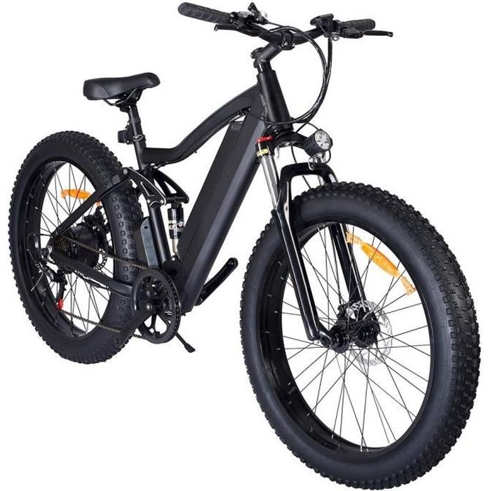 Vélo électrique 26 pouces 21 vitesses-Cadre aluminium 48V 18AH
