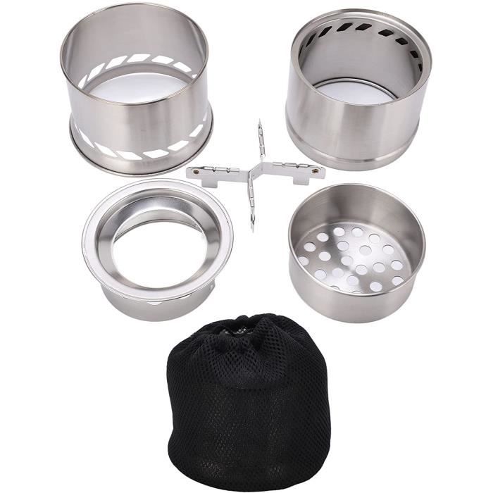 Réchaud Bois Portable Poêle à Bois Mini Pliable Réchaud de Camping