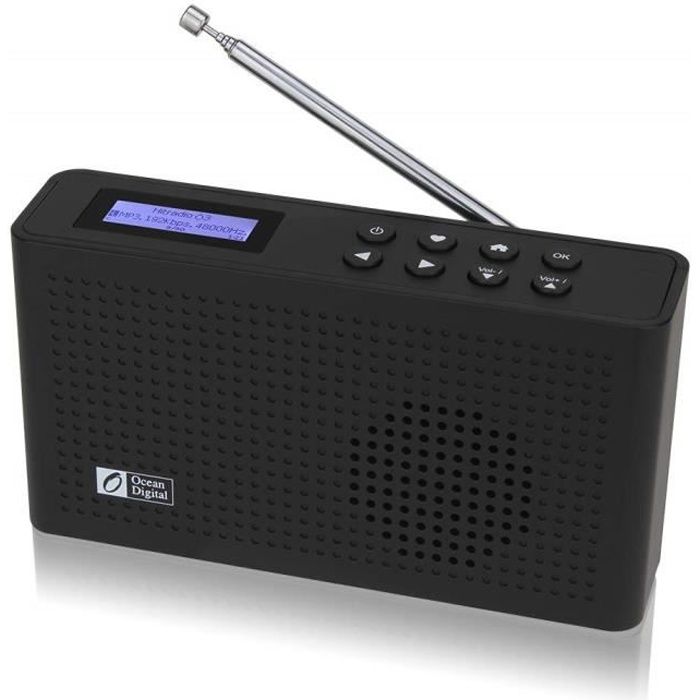 Ocean Digital Portable Radio WiFIDabDab+FM avec Récepteur