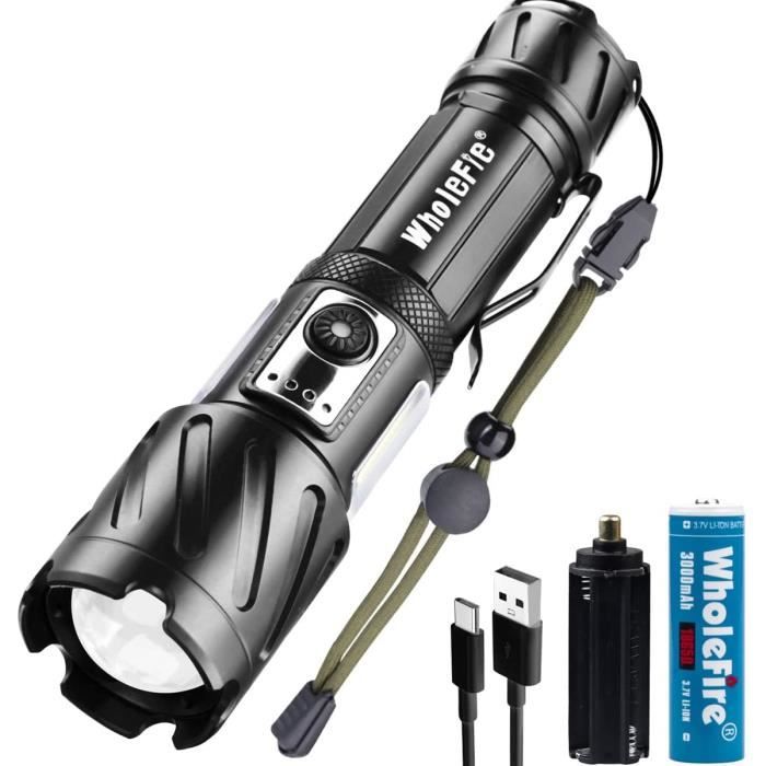 Lampe De Camping Télescopique Rechargeable – 10000 MAh, 4 Feuilles, IPX5, Magnétique