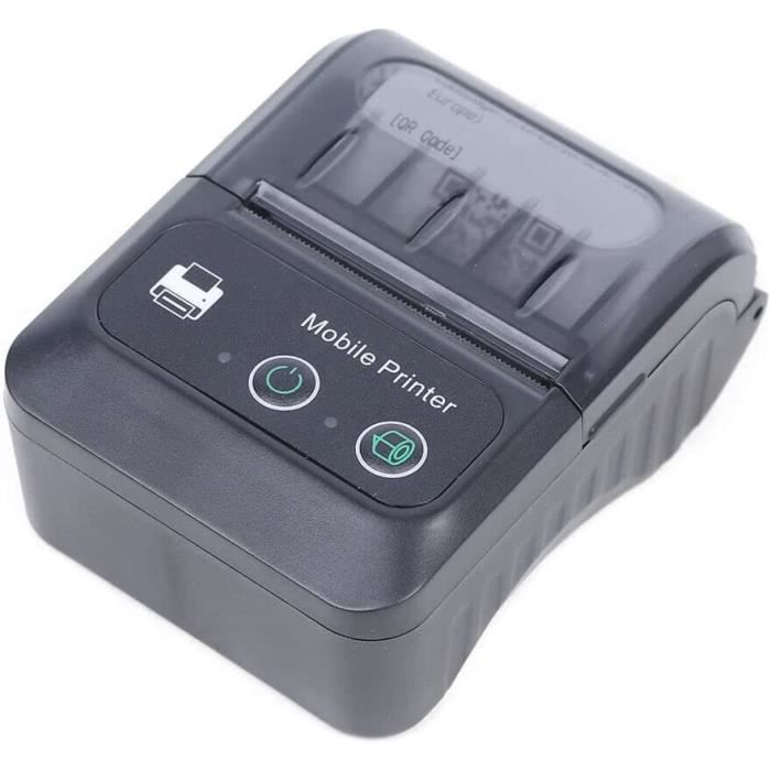 Imprimante Thermique Reçus 58mm Avec 5 Rouleaux - Bluetooth Et USB, Compatible IOS/Android/Windows - Pour Restaurant, Boutique, Petite Caisse
