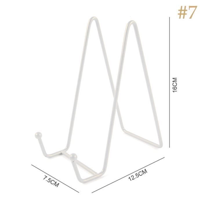 Présentoir De Chevalet De Support De Plaque De Fil D'or En Métal