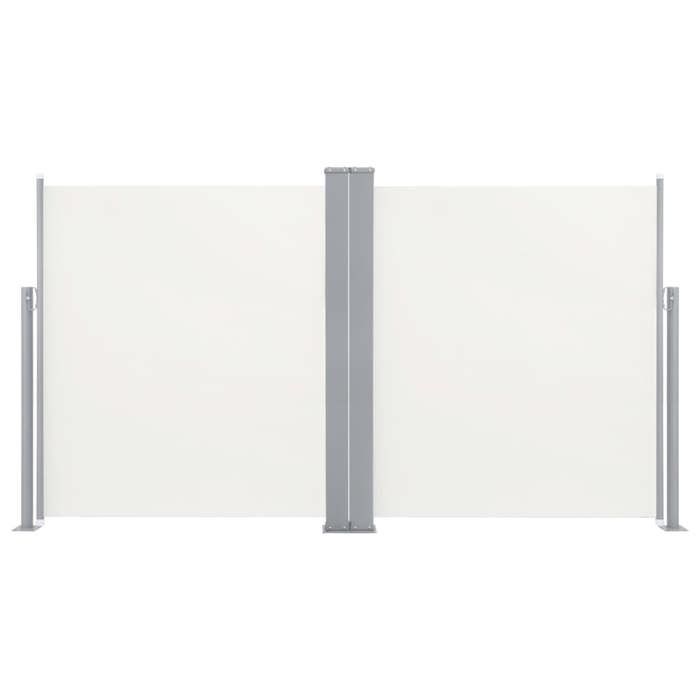 Store Latéral Extérieur Brise-vue Rétractable – Dimensions 140x300 Cm, Tissu Polyester, Couleur Crème, Cadre Acier/aluminium - 11