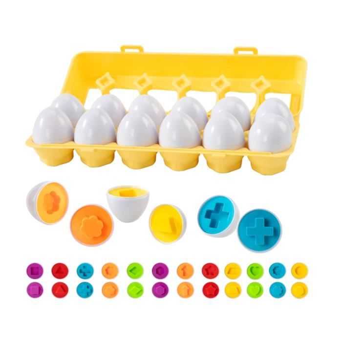 Trieur d'œufs Montessori de forme assortie, jouets éducatifs, jeux