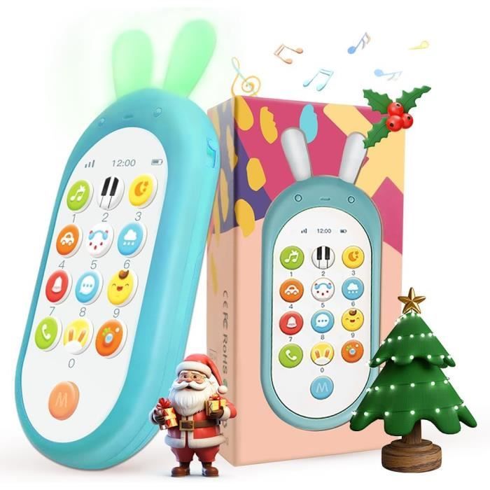 Jouet Bebe 1 an,Telephone Portable pour Enfant Fille Garcon