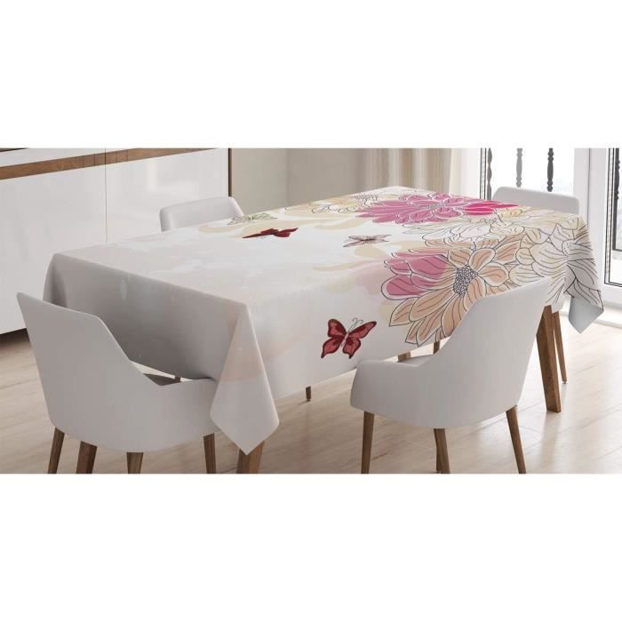 TISSU COTON IMPRIMÉ PAPILLONS ET FLEURS - Maison Banian