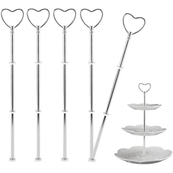 30 Tiges Pour Stand à Gâteaux - Dowels Plastique Robuste 24cm, Supports Séparation Pour Gâteaux à Étages Et Pâtisserie Professionnelle