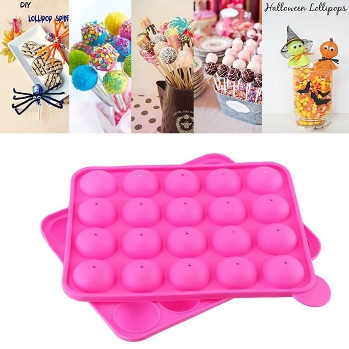 Neuf lollipop mould mold plastique sticks lot de 6 variété quantité cake pop
