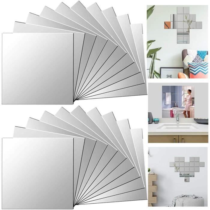 Stickers Muraux Sirène Miroir 3D - Adhésifs Amovibles - Déco Chambre Enfant - Acrylique 1mm