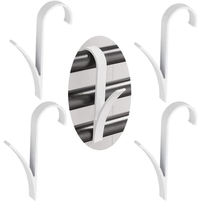4 Pièces Crochets Pour Serviette Crochet Radiateur Porte-Serviettes Pour Salle De Bain Peignoirs De Radiateur Rond