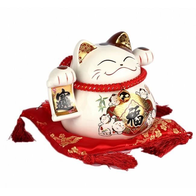 Maneki Neko Japonais Tirelire Chat Qui Invite La Fortune Cdiscount Maison Maneki Neko Japonais Tirelire Chat Qui Invite La Fortune Cdiscount Maison