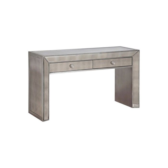 Console En Verre Miroir Vieilli Clovis