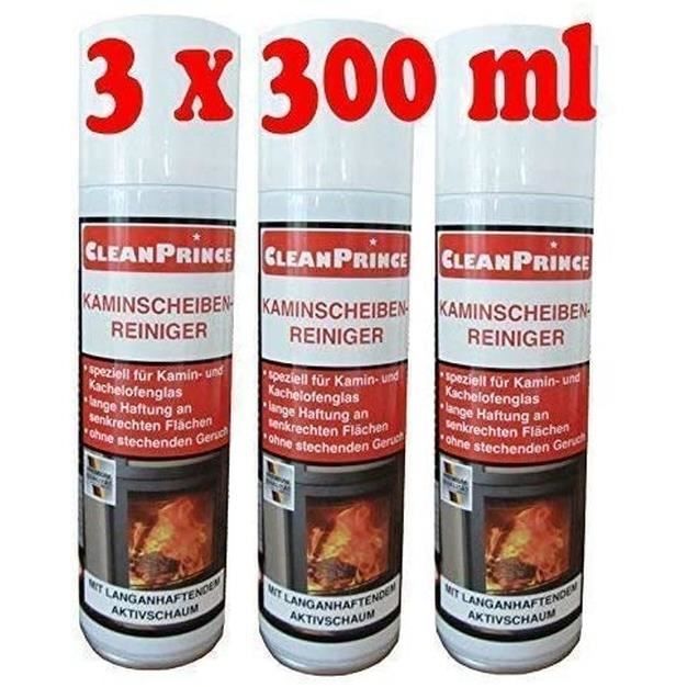 Nettoyant Pour Vitres De Cheminée CleanPrince – 3 X 500 Ml, Pour Four Et Grill