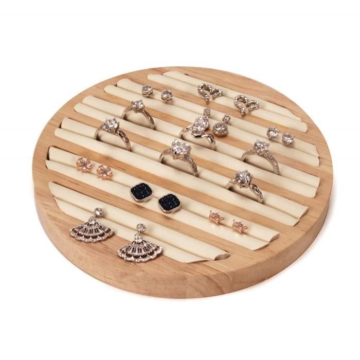 Organisateur pour tiroir commode support de rangement pour bijoux empilable grande capacit/é Jolicobo Pr/ésentoir en bois